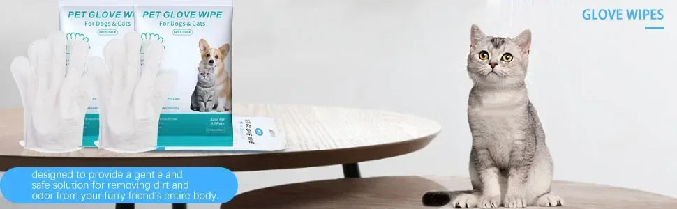 🧤 Guanti Salviettati per l’Igiene di Cani e Gatti