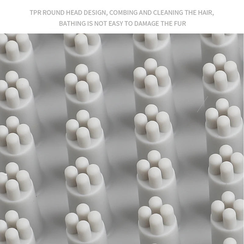 Spazzola Grooming in Silicone per Cani e Gatti – Massaggio, Pulizia e Pelo in Meno