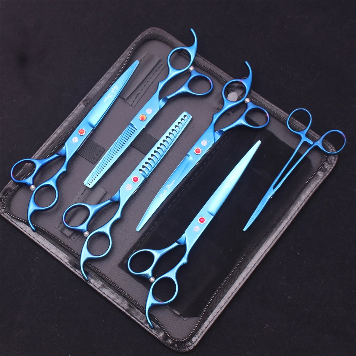 Set Professionale Toelettatura Purple Dragon – Forbici in Acciaio Inox Pink Edition